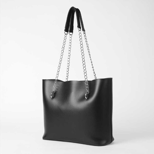 Verona Tote Bag Black - Image 2
