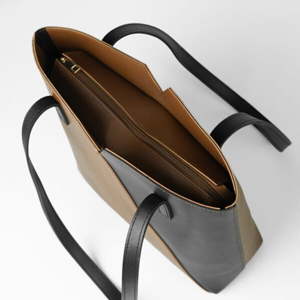 Criss Cross Bag brown & black - Image 2
