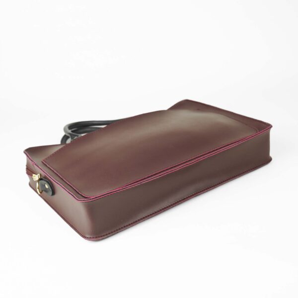 Multi Pockets Laptop Bag (Maroon) - Image 6